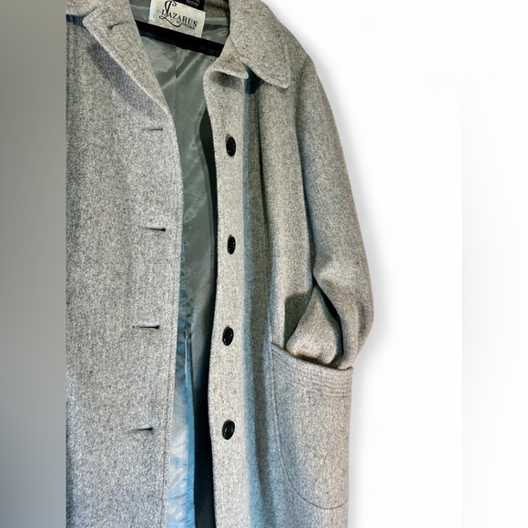 ALORNA' Lazarus of Virginia' Wool blend Single-breasted Union made, Overcoat USA - Picture 7 of 13